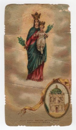 画像1: 【聖母子】イタリア・アンティーク＆ヴィンテージホーリーカード