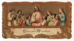 画像1: 【聖体拝領イエスと子供たち】【1925年】イタリア・アンティーク＆ヴィンテージホーリーカード