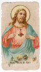 【イエスキリストの聖なる御心】イタリア・アンティーク＆ヴィンテージホーリーカード