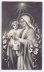 画像1: 【白黒写真風】【聖母子】【1934年】フランス・アンティーク＆ヴィンテージホーリーカード (1)