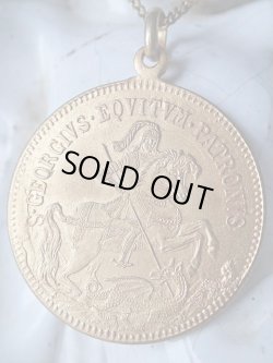 画像2: 【聖ジョルジョ（ゲオルギウス）】【イエス嵐を鎮める】【金鍍金】フランス・アンティーク＆ヴィンテージメダイ