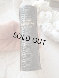 画像10: 【黒ベークライト十字架装飾】【黒蛇腹風革背表紙】【レオ13世時代】ドイツ・アンティーク＆ヴィンテージ聖品