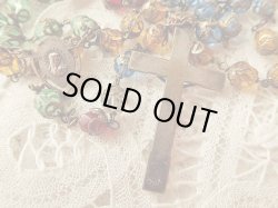 画像6: 【花座付5色チェコカットガラス大珠】【イエスの御心センターメダイ】イタリア・アンティーク＆ヴィンテージロザリオ