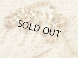 画像10: 【マザーオブパール中珠と飾り冠つき大珠】【立体センターメダイ聖母とイエスの御心】フランス・アンティーク＆ヴィンテージロザリオ