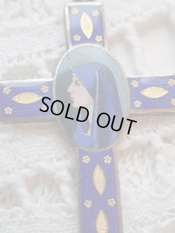 画像5: 【クロス型エナメルメダイ】【中央聖母横顔ミニアチュール】フランス・アンティーク＆ヴィンテージメダイ