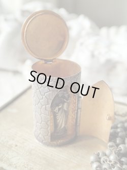 画像2: 【隠し扉聖像付ケース亀甲柄】【シオンの聖母】【ロザリオとセット】フランス・アンティーク＆ヴィンテージ聖品