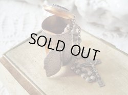 画像4: 【隠し扉聖像付ケース亀甲柄】【シオンの聖母】【ロザリオとセット】フランス・アンティーク＆ヴィンテージ聖品