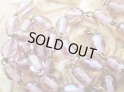 画像7: 【アメシストカラークリアカットガラス珠】【ルルドの聖母メダイ】フランス・アンティーク＆ヴィンテージロザリオ