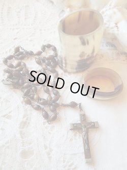 画像2: 【オランダ水牛角ケースとロザリオのセット】フランス・アンティーク＆ヴィンテージ聖品