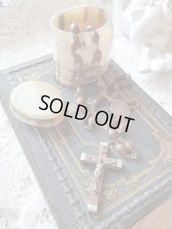 画像10: 【オランダ水牛角ケースとロザリオのセット】フランス・アンティーク＆ヴィンテージ聖品