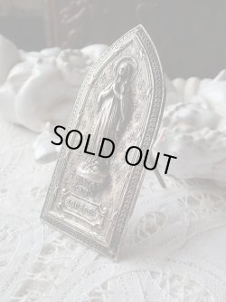画像2: 【シルバーレリーフルルドの聖母】【携帯用小祭壇】フランス・アンティーク＆ヴィンテージ聖品