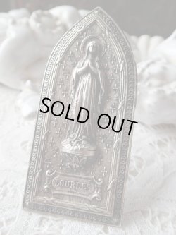 画像3: 【シルバーレリーフルルドの聖母】【携帯用小祭壇】フランス・アンティーク＆ヴィンテージ聖品
