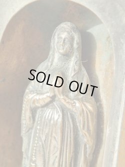 画像7: 【観音開き携帯用小祭壇】【フルールドリス文様ルルドの聖母】フランス・アンティーク＆ヴィンテージ聖品