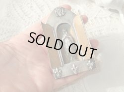 画像15: 【観音開き携帯用小祭壇】【フルールドリス文様ルルドの聖母】フランス・アンティーク＆ヴィンテージ聖品