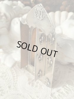 画像12: 【観音開き携帯用小祭壇】【フルールドリス文様ルルドの聖母】フランス・アンティーク＆ヴィンテージ聖品