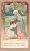 画像1: 【嵐に見舞われた少女を守る聖母】【1902年】イタリア・アンティーク＆ヴィンテージホーリーカード (1)