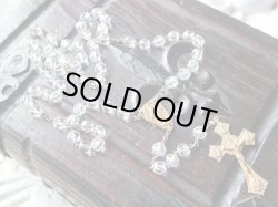 画像8: 【クリアカットガラス珠】【４ＷＡＹクロスと無原罪の聖母イエスの御心センターメダイ】イタリア・アンティーク＆ヴィンテージロザリオ