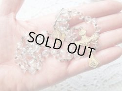 画像9: 【クリアカットガラス珠】【４ＷＡＹクロスと無原罪の聖母イエスの御心センターメダイ】イタリア・アンティーク＆ヴィンテージロザリオ