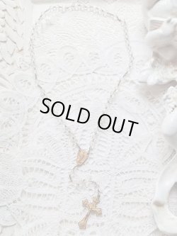 画像4: 【クリアカットガラス珠】【４ＷＡＹクロスと無原罪の聖母イエスの御心センターメダイ】イタリア・アンティーク＆ヴィンテージロザリオ