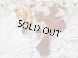 画像6: 【クリアカットガラス珠】【４ＷＡＹクロスと無原罪の聖母イエスの御心センターメダイ】イタリア・アンティーク＆ヴィンテージロザリオ