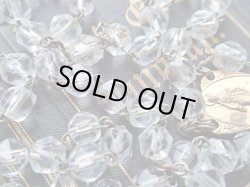 画像7: 【クリアカットガラス珠】【４ＷＡＹクロスと無原罪の聖母イエスの御心センターメダイ】イタリア・アンティーク＆ヴィンテージロザリオ