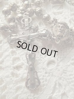 画像4: 【薔薇形状珠】【総シルバー製】イタリア・アンティーク＆ヴィンテージロザリオ