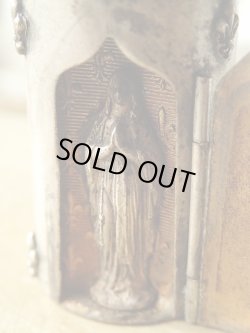 画像10: 【隠し扉聖像付ケース】【ノートルダム頭文字蓋フルールドリス文様】【ロザリオとセット】フランス・アンティーク＆ヴィンテージ聖品