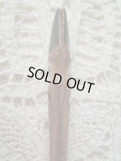 画像5: 【木製カモシカ脚】【ND頭文字とフルールドリス文様ペン軸】フランス・アンティーク＆ヴィンテージ品