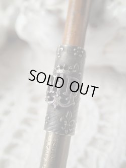 画像3: 【木製カモシカ脚】【ND頭文字とフルールドリス文様ペン軸】フランス・アンティーク＆ヴィンテージ品