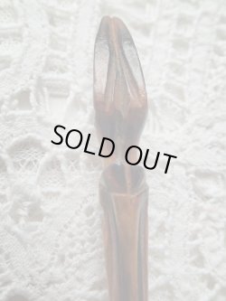 画像7: 【木製カモシカ脚】【ND頭文字とフルールドリス文様ペン軸】フランス・アンティーク＆ヴィンテージ品