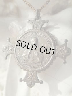 画像2: 【クロス型メダイ】【サクレクール寺院イエスの御心Labarum】フランス・アンティーク＆ヴィンテージメダイ