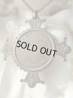 画像3: 【クロス型メダイ】【サクレクール寺院イエスの御心Labarum】フランス・アンティーク＆ヴィンテージメダイ