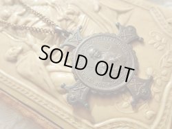 画像4: 【クロス型メダイ】【サクレクール寺院イエスの御心Labarum】フランス・アンティーク＆ヴィンテージメダイ