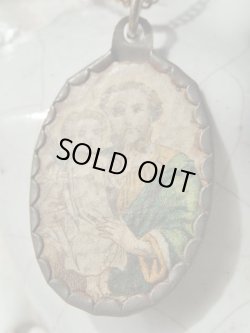 画像2: 【ご絵嵌め込み】【幼子イエスを抱く聖ヨセフ】イタリア・アンティーク＆ヴィンテージメダイ