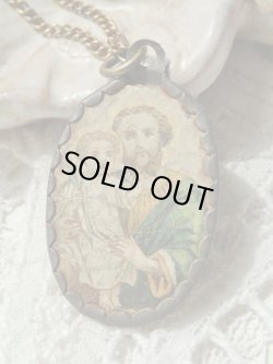 画像4: 【ご絵嵌め込み】【幼子イエスを抱く聖ヨセフ】イタリア・アンティーク＆ヴィンテージメダイ