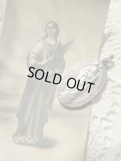 画像13: 【聖セシリア】【メダイとご絵セット】フランス・アンティーク＆ヴィンテージメダイ