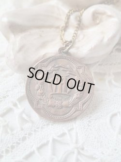 画像2: 【聖母の御心】【アヴェマリアモノグラムと花冠】【PENIN作】フランス・アンティーク＆ヴィンテージメダイ