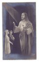 【白黒写真風】【初聖体拝領イエスと子供達】【1932年】イタリア・アンティーク＆ヴィンテージホーリーカード