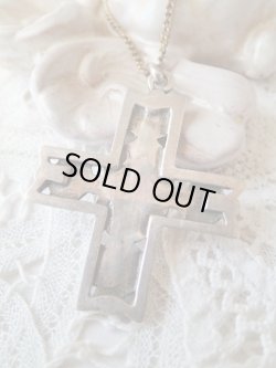 画像2: 【イエスと4福音記者シンボル】【透かしワーククロス型メダイ】フランス・アンティーク＆ヴィンテージメダイ