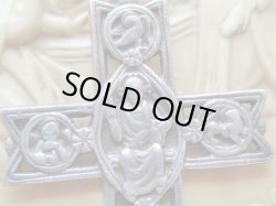 画像7: 【イエスと4福音記者シンボル】【透かしワーククロス型メダイ】フランス・アンティーク＆ヴィンテージメダイ