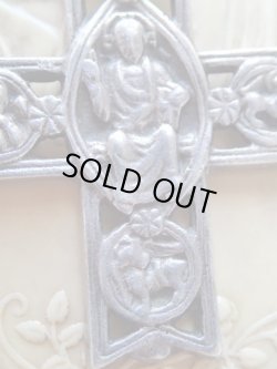 画像8: 【イエスと4福音記者シンボル】【透かしワーククロス型メダイ】フランス・アンティーク＆ヴィンテージメダイ