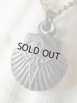 画像2: 【使徒大ヤコブ】【サンティアゴ・デ・コンポステーラ巡礼記念ホタテ貝型スライドメダイ】【聖ジェームズ十字】スペイン・アンティーク＆ヴィンテージメダイ