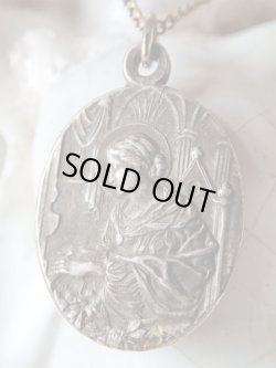 画像3: 【オルガンを奏でる聖セシリア】【音楽の守護聖人】フランス・アンティーク＆ヴィンテージメダイ