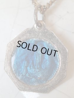 画像4: 【2色エナメル八角形】【ルルドの聖母】フランス・アンティーク＆ヴィンテージメダイ