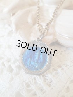 画像2: 【2色エナメル八角形】【ルルドの聖母】フランス・アンティーク＆ヴィンテージメダイ