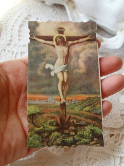 画像3: 【イエスキリストの磔刑】イタリア・アンティーク＆ヴィンテージホーリーカード