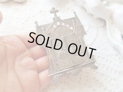 画像12: 【ゴシック聖堂ファサード風観音開き小祭壇スタンド】【イエスの御心聖母の御心】フランス・アンティーク＆ヴィンテージ聖品