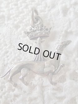 画像8: I様ご予約品【ブルターニュ紋章シンボルエルミーヌ】【王冠を被ったオコジョ】【シルバー製チャーム】フランス・アンティーク＆ヴィンテージ品