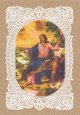 【カニヴェ】【12使徒福音記者ヨハネとシンボルの鷲】イタリア・ヴィンテージホーリーカード