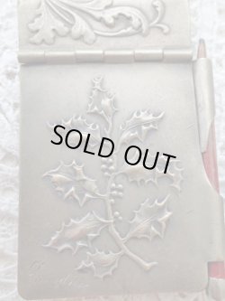 画像8: 【アールヌーヴォー調ヒイラギと雛菊】【ダンスカードブック】イタリア・アンティーク＆ヴィンテージ品